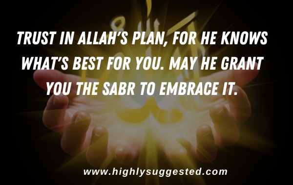 Trust in Allah's plan, for He knows what's best for you. May He grant you the sabr to embrace it.