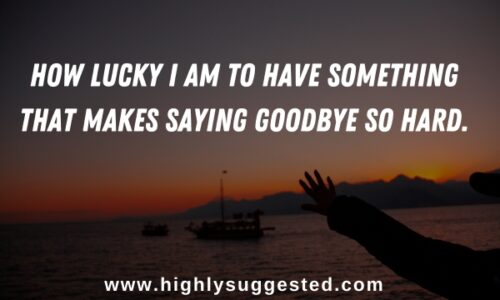 Famous Meaningful Farewell Quotes