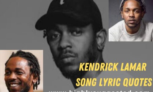 Kendrick Lamar Song Lyric Quotes